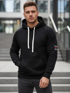 Pánská mikina s kapucí černá Dstreet BX5943