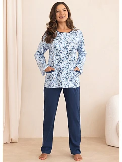 Pyžamo Regina 4022 dlouhé rukávy, velikosti M–3XL, Z26