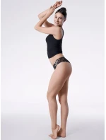 Dámské kalhotky Julimex Tanga Peggy Brown S-XL Dámské kalhotky Julimex Tanga Peggy Brown S-XL