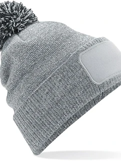 Beechfield B 443 Pletená čepice Snowstar® 53.0443 heather grey/black