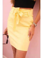 Dámská sukně s vysokým pasem žlutý Dámská sukně s vysokým pasem žlutý