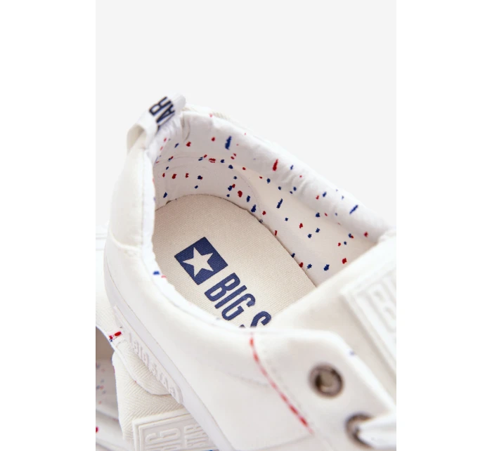 Pánské nízké Materiál tenisky Big Star KK174001 Bílá Pánské nízké Materiál tenisky Big Star KK174001 Bílá