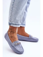 Dámské klasické semišové mokasíny modré model 21625458 - Boto Dámské klasické semišové mokasíny modré model 21625458 - Boto