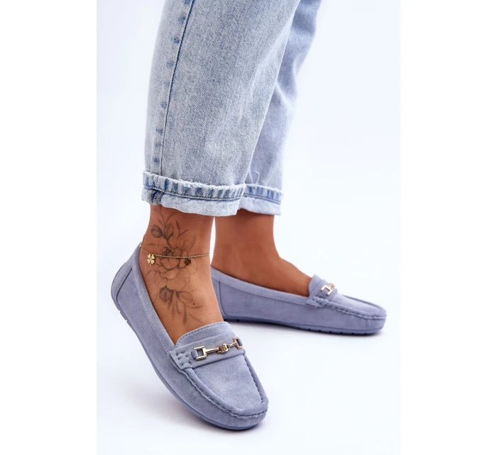 Dámské klasické semišové mokasíny modré model 21625458 - Boto Dámské klasické semišové mokasíny modré model 21625458 - Boto