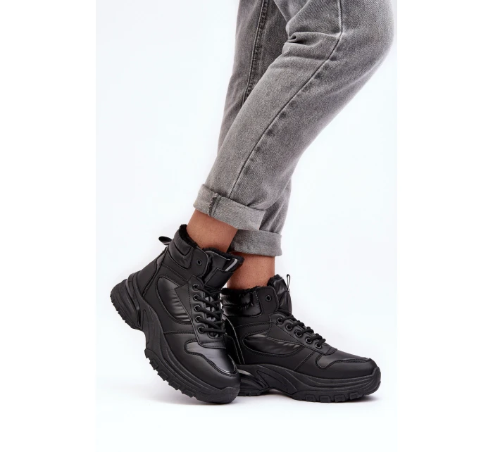 dámské sportovní šněrovací boty černé model 21635852 - EVENTO dámské sportovní šněrovací boty černé model 21635852 - EVENTO