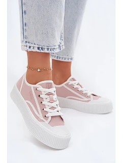 Dámské tenisky na platformě Big Star TT274270 Růžové