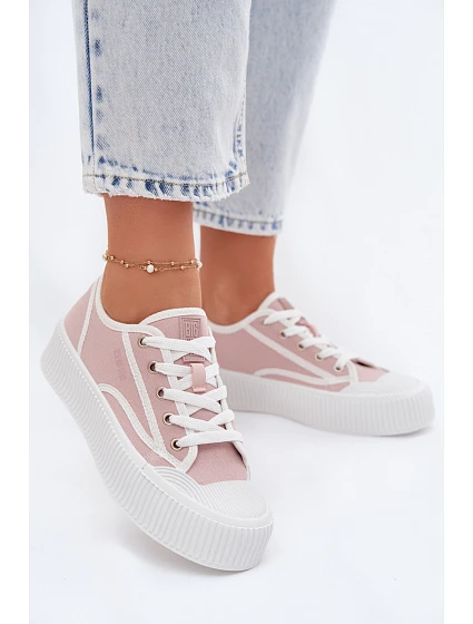 Dámské tenisky na platformě Big Star TT274270 Růžové