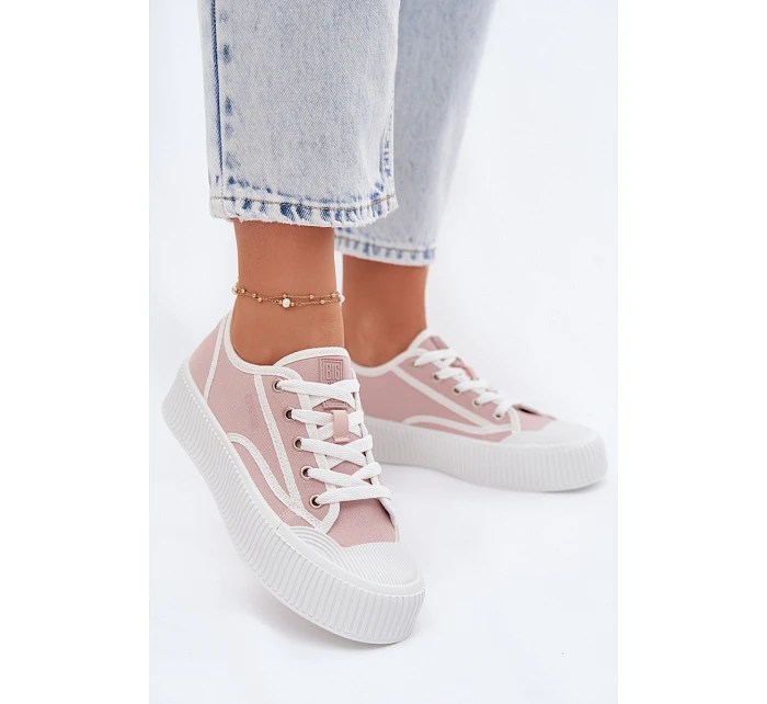 Dámské tenisky na platformě Big Star TT274270 Růžové