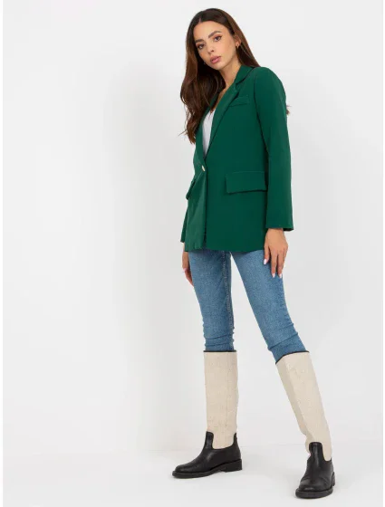 Dámská bunda DHJ MA 15556 tmavě zelená