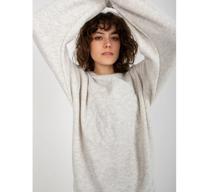 Mikina EM BL 617 model 17903537 světle šedá - FPrice Mikina EM BL 617 model 17903537 světle šedá - FPrice