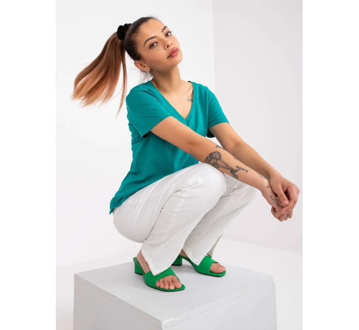 Tričko TW TS 1002.28X tmavě zelená