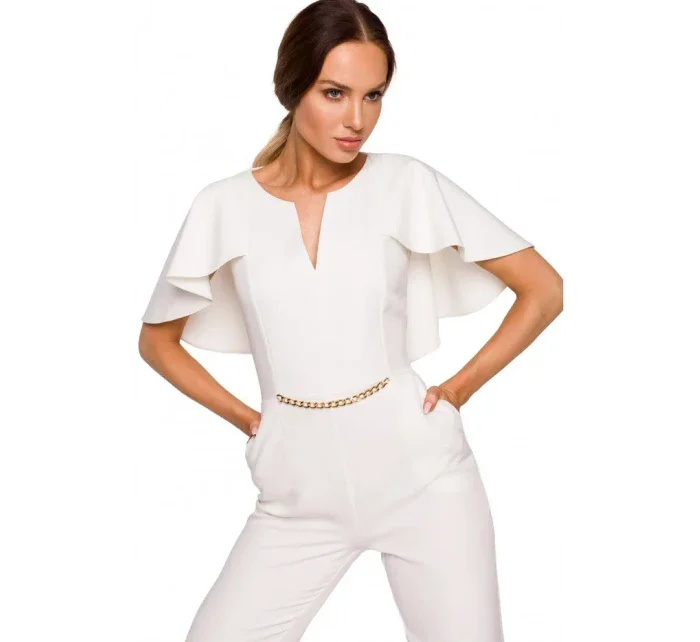 M670 Kombinéza s volánky - ecru M670 Kombinéza s volánky - ecru