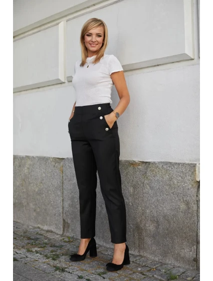 Dámské kalhoty model 18590129 černé - La Aurora
