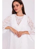 Dámské šaty model 20857724 krémové - STYLOVE