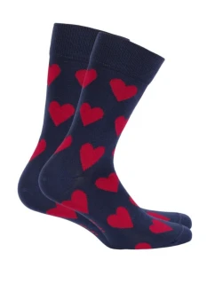 PERFECT MAN-CASUAL Valentýnské vzorované ponožky