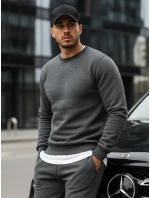 Pánská mikina s kapucí antracitová BX2405 Pánská mikina s kapucí antracitová BX2405