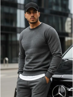 Pánská mikina s kapucí antracitová BX2405