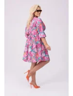 dámské letní květované šaty model 20070170 - Moon dámské letní květované šaty model 20070170 - Moon