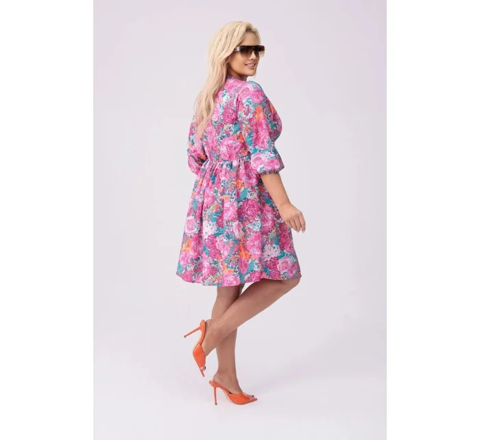 dámské letní květované šaty model 20070170 - Moon dámské letní květované šaty model 20070170 - Moon