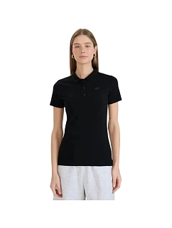 Dámské polo tričko 4F F0768, tmavě černé, 4FWMM00TPTSF0768, 20S