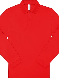 B&C My Polo 210 LSL Piqué polo s dlouhým rukávem z těžké bavlny 01.U427 red