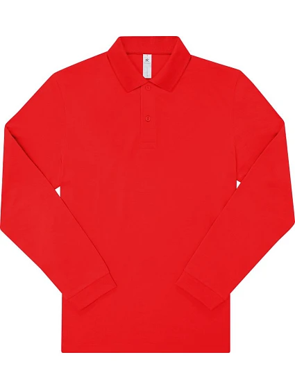 B&C My Polo 210 LSL Piqué polo s dlouhým rukávem z těžké bavlny 01.U427 red B&C My Polo 210 LSL Piqué polo s dlouhým rukávem z těžké bavlny 01.U427 red