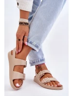 Dámské lehké sandály Big Star LL274746 Béžové Dámské lehké sandály Big Star LL274746 Béžové