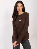 Sweter RV SW model 21789007 brązowy - FPrice Sweter RV SW model 21789007 brązowy - FPrice