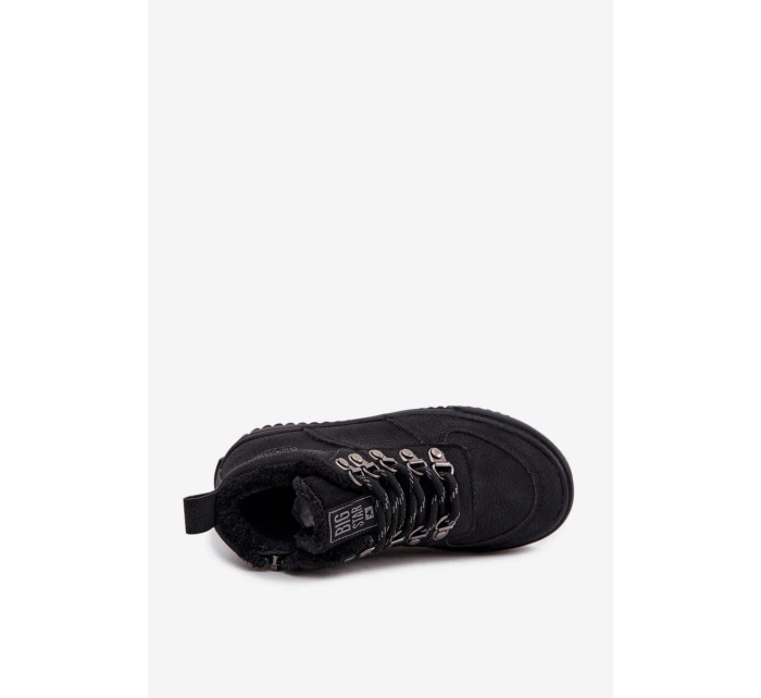 Dětské zateplené trekové boty Big Star – černé