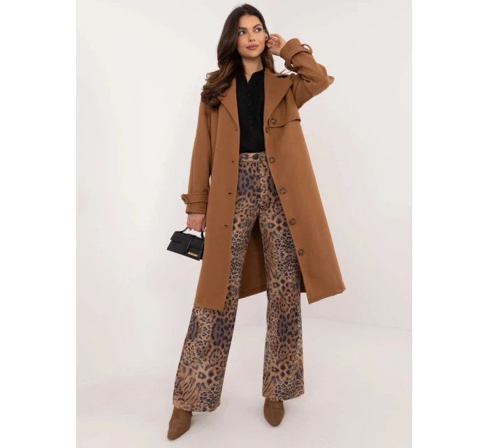 Dámský kabát TW EN BI 2209.71P Hnědá velbloudí - Och Bella