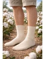 Přírodní ponožky 100% bavlněné froté 199