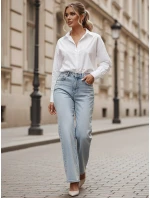 Dámské džínové kalhoty s kamínky DIAMONTI blue FashionStreet UY2475 Dámské džínové kalhoty s kamínky DIAMONTI blue FashionStreet UY2475