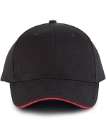 KP 011 6 Panelová sandwich kšiltovka  black/red model 22460973 - K-up