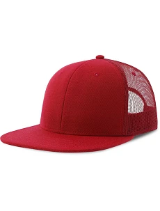 Atlantis Headwear Snap Mesh-S 6 panelová Trucker kšiltovka 33.0257 red/red