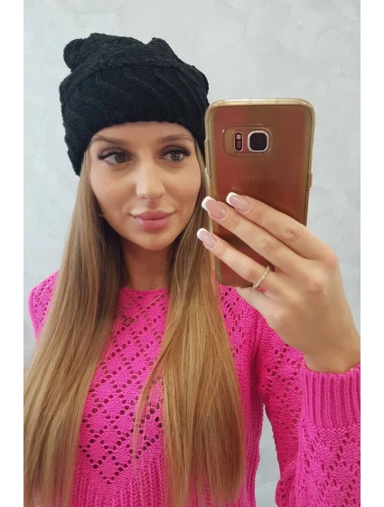 Dámská čepice Dagmara K332 černá Dámská čepice Dagmara K332 černá