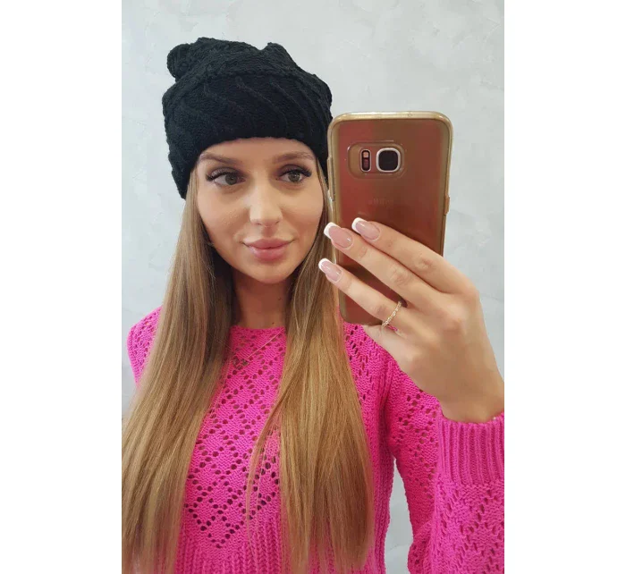 Dámská čepice Dagmara K332 černá Dámská čepice Dagmara K332 černá
