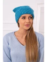 Dámská čepice Dagmara K332 tyrkysová Dámská čepice Dagmara K332 tyrkysová
