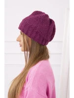 Dámská čepice Danuta K331 tmavě fialová Dámská čepice Danuta K331 tmavě fialová