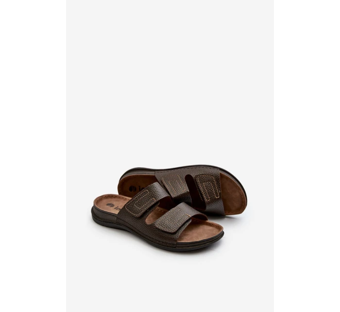 Pohodlné Pánské Sandály S Pásky Na Suchý Zip model 21665810 - Inblu