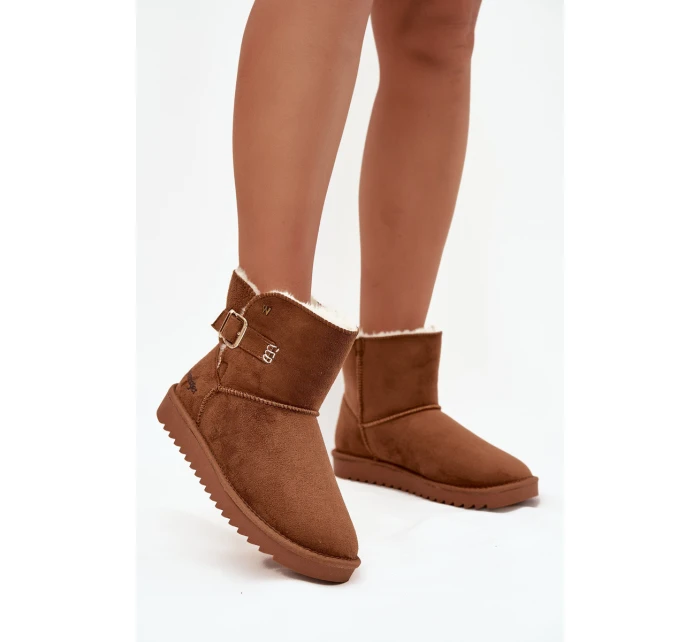 Dámské sněhule s přezkou model 21713336 Camel - Wrangler