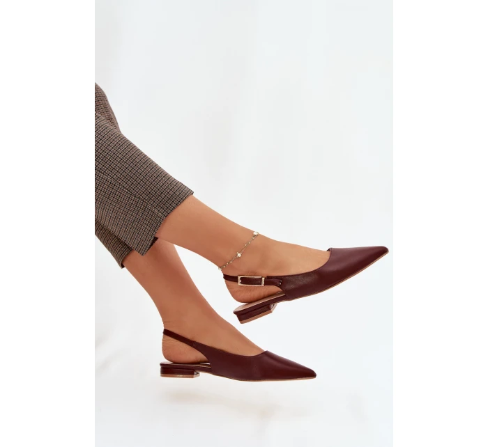 Baleríny Zlatou Bordové model 21919482 - Boto