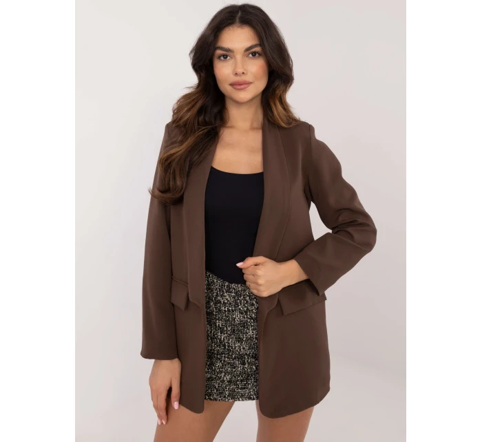 Marynarka DHJ MA brązowy model 20614031 - FPrice Marynarka DHJ MA brązowy model 20614031 - FPrice