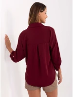 Koszula MI KS model 21421394 bordowy - FPrice