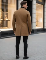 Pánský velbloudí zimní kabát Dstreet model 21961998 - FashionStreet Pánský velbloudí zimní kabát Dstreet model 21961998 - FashionStreet