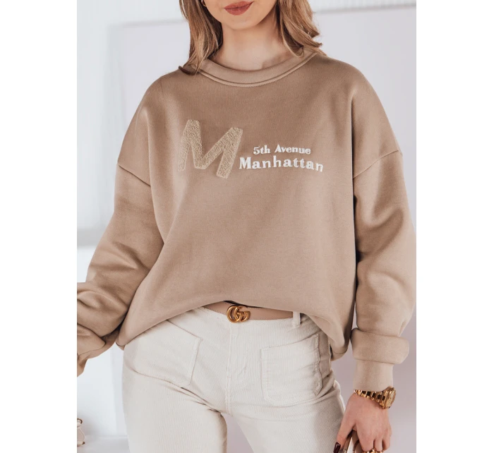 Dámská oversize mikina coffee Dstreet model 21983651 - FashionStreet