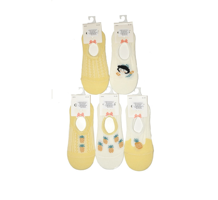 Dámské ponožky baleríny Ulpio Cosas LM18-150 Yellow