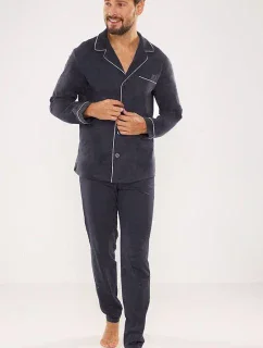 De Lafense pyžamo 729 Norberto dlouhé/r M-2XL pánské rozepínací