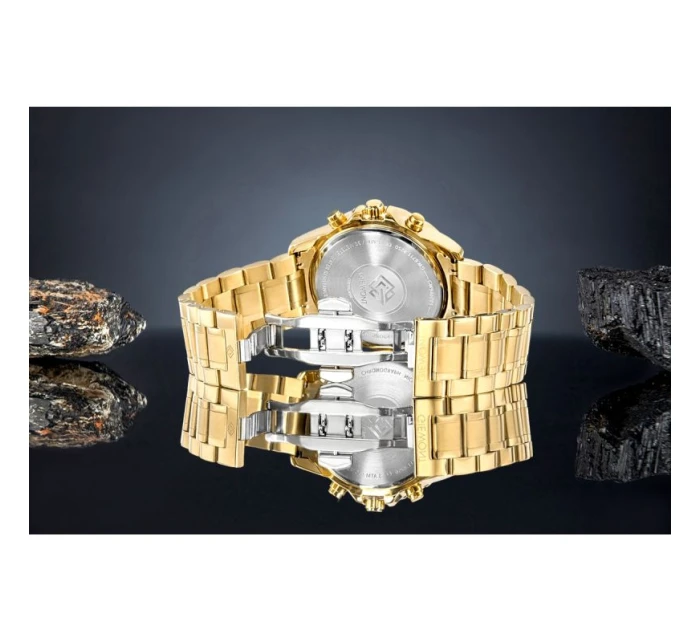 Pánské hodinky Giewont Chronograph Sapphire Gold Blue GW9460-B5