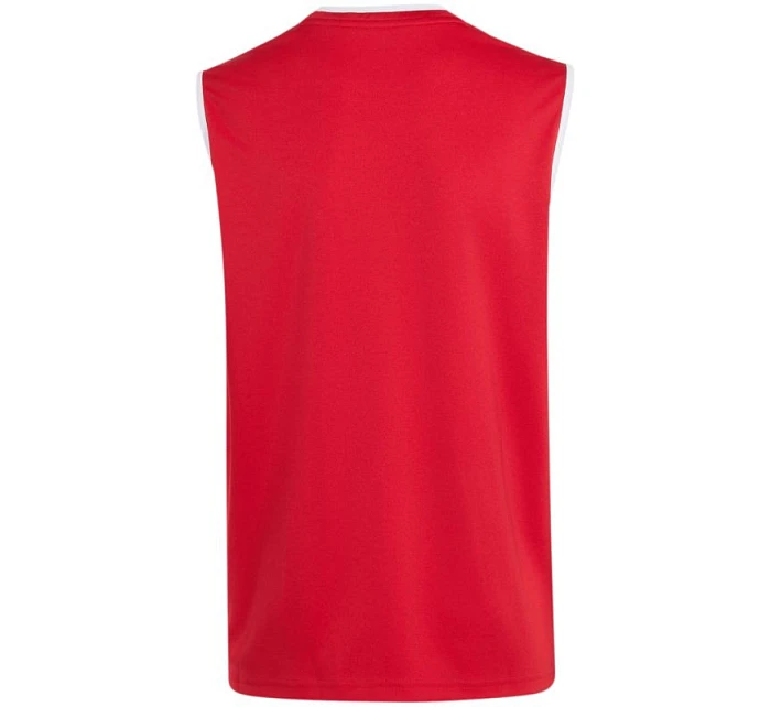 Adidas Entrada 26 dětské tričko bez rukávů červené KB3937