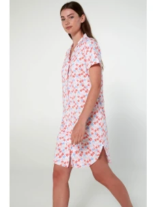 Vamp - Noční košile s knoflíky a potiskem 20287 - Vamp